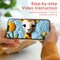 Needle Felting Kit Beginner with Video Tutorials, Cute Giraffe Needle Felting Wool Kits Include Wool, Needles, Foam Pad, Felt Cloth, Instructions